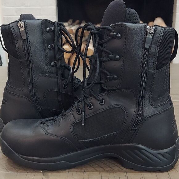 Danner Kinetic Side Zip 8” Black Leather Gore-Tex Combat Boots Sz 10